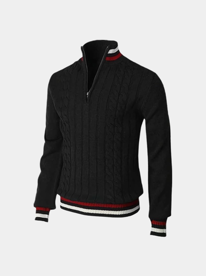 Men’s Knit Sweater – Essential Half Zip Casual Everyday Knitwear