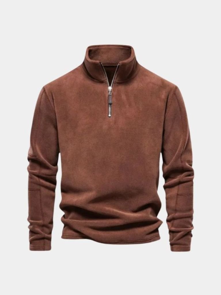 Men’s Knit Sweater – Alpine Quarter Zip Casual Everyday Knitwear