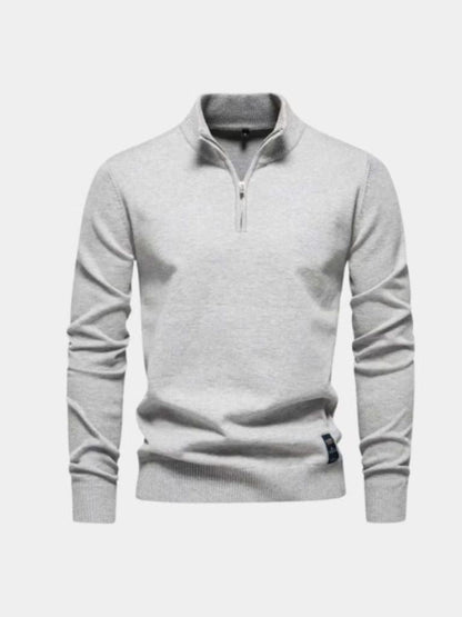 Men’s Knit Knit Sweater – Half Zip Knitwear Casual Everyday Knitwear